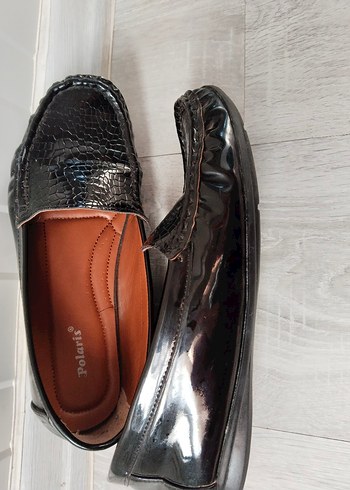 Parlak SiyahKadın Babet bir kaç kez giyildi çok iyi durumda - Görsel 4