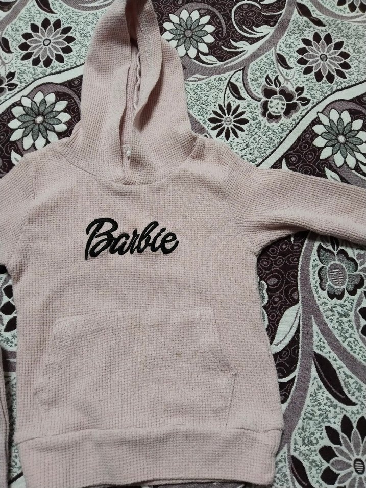 Pembe Kapüşonlu Nakışlı Kız Eşofman Takımı tüglemnesi var - Görsel 3