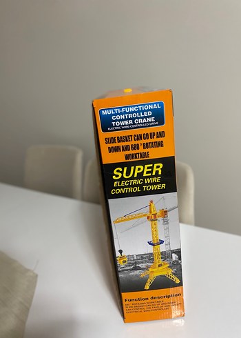 Kumandalı Işıklı Oyuncak Vinç İnşaat Temalı Doğum Günü - Görsel 9