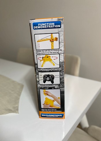 Kumandalı Işıklı Oyuncak Vinç İnşaat Temalı Doğum Günü - Görsel 8