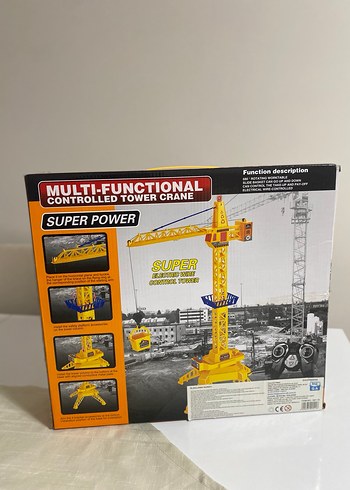 Kumandalı Işıklı Oyuncak Vinç İnşaat Temalı Doğum Günü - Görsel 5