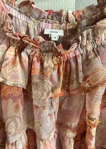 Volanlı, Straplez, Uzun Kollu Bohem Bluz - Görsel 5