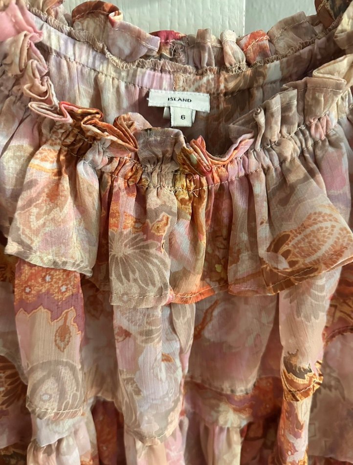 Volanlı, Straplez, Uzun Kollu Bohem Bluz - Görsel 5