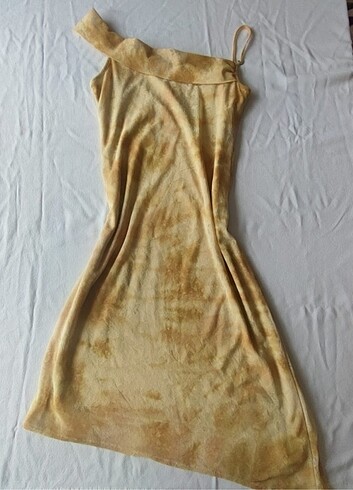 American Vintage Vintage Sarı Çiçekli Şifon Elbise