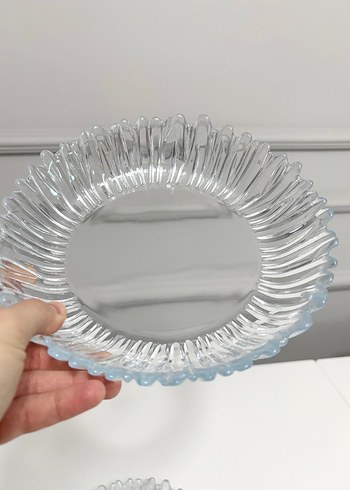 2 Li Cam Tabak Seti - Görsel 3