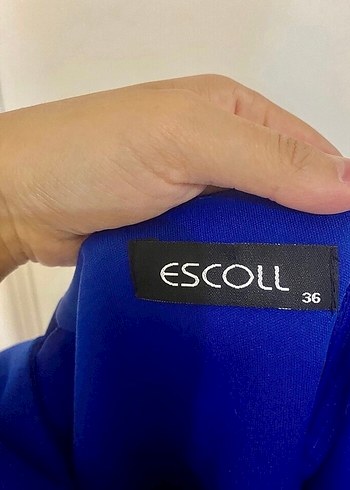 Mavi Drapeli Mini Abiye Elbise - Görsel 3