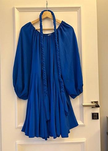 Mavi Bohem elbise - Görsel 2