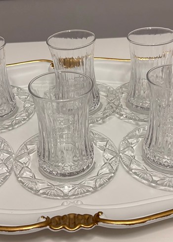 6lı  Kristal Çay Seti - Görsel 4