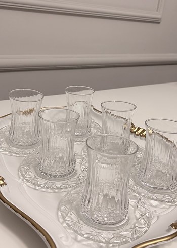 6lı  Kristal Çay Seti - Görsel 2