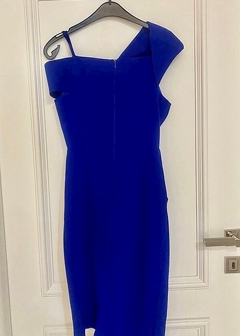 Mavi renk kısa abiye - Görsel 5