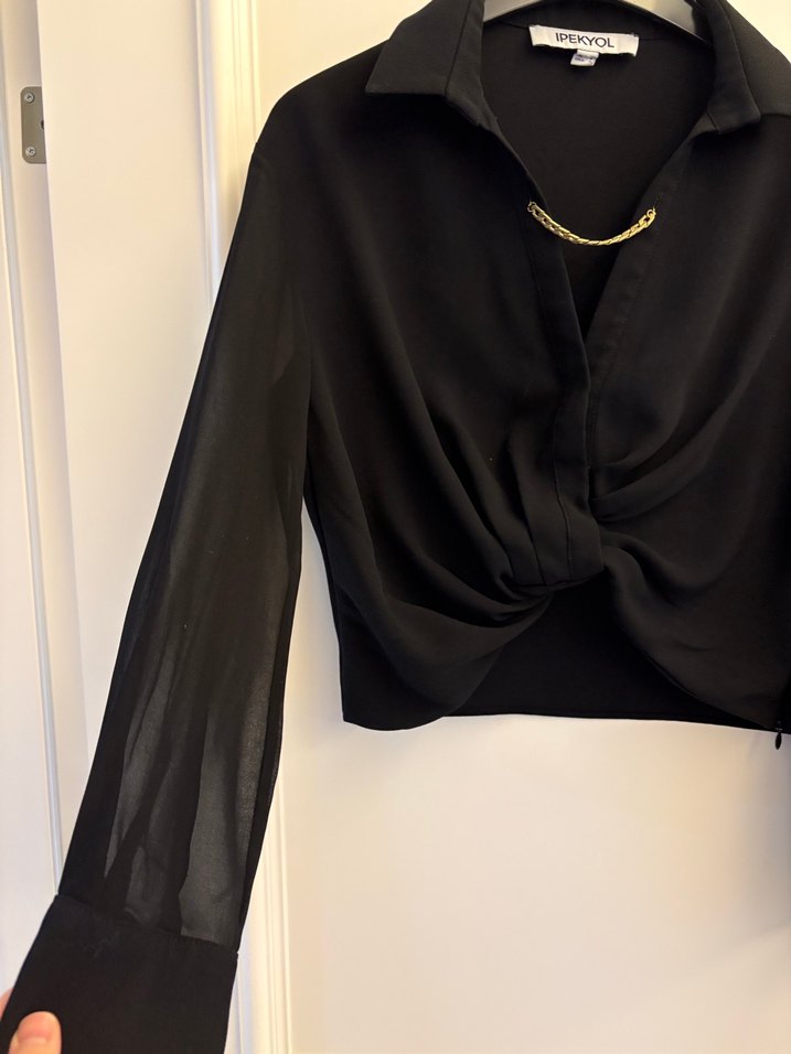 Zincir Detaylı İPEKYOL GÖMLEK - Görsel 5