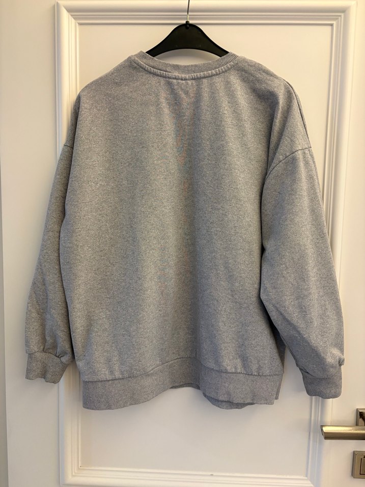 Gri NBA Baskılı Kadın Sweatshirt - Görsel 5