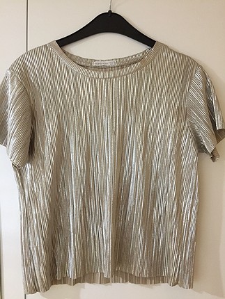 Gri simli tshirt