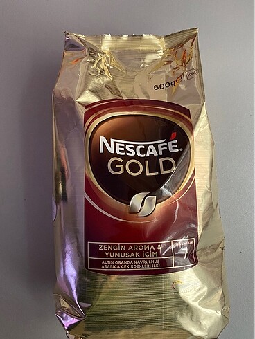 BİR TANE NESCAFE GOLD 600 gr