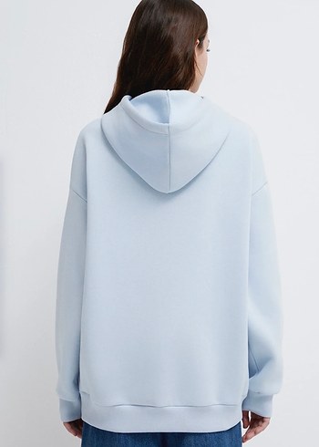 Mavi kadın orijinal Sweatshirt - Görsel 2