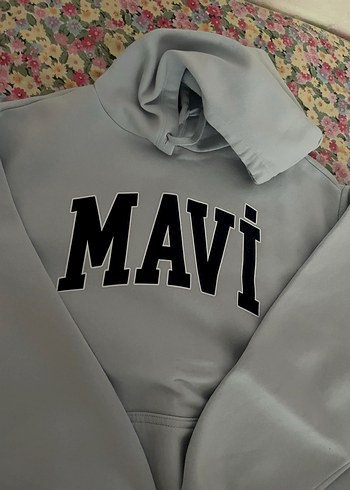 Mavi kadın orijinal Sweatshirt - Görsel 6