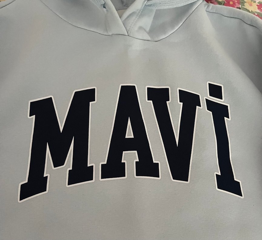 Mavi kadın orijinal Sweatshirt - Görsel 4