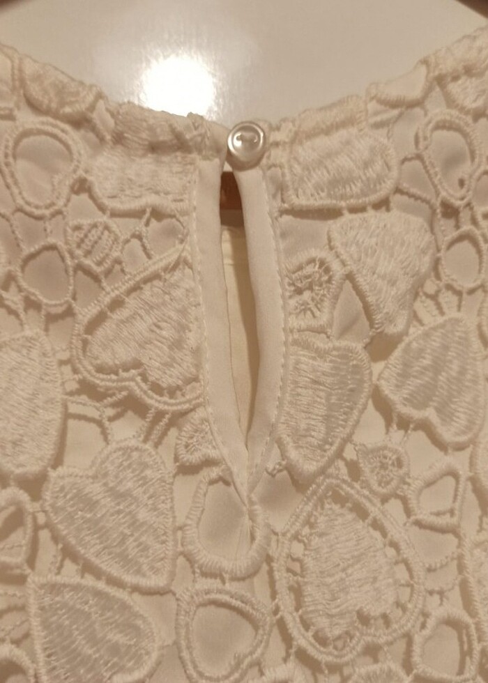 H&M Kız çocuk beyaz elbise - Görsel 4