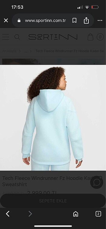 Nike kadın orijinal tech - Görsel 3