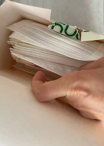 Renkli Baskılı çocuk maskesi - Görsel 3