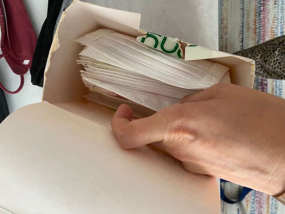 Renkli Baskılı çocuk maskesi - Görsel 3