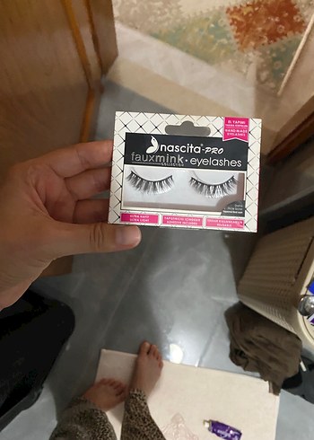 Nascita-Pro El Yapımı Bej Takma Kirpik - Görsel 2