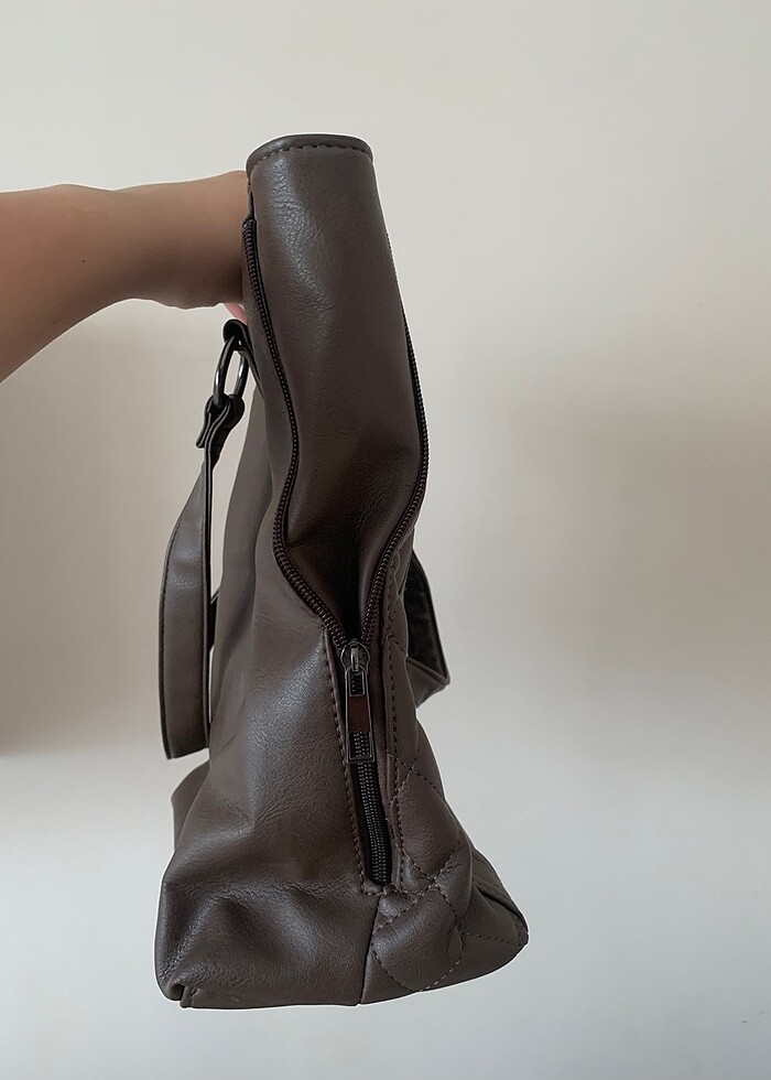 Vintage Çanta Kahverengi - Görsel 3