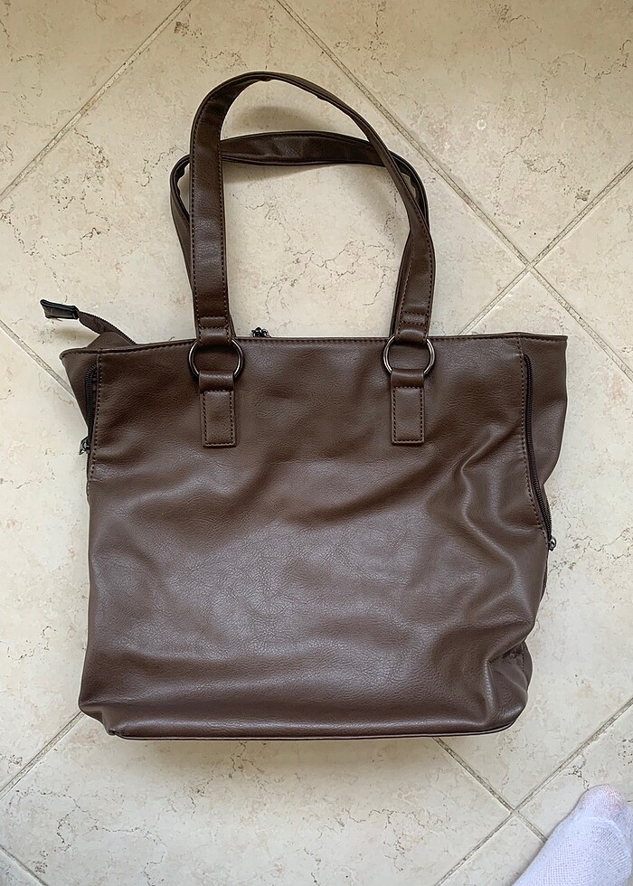 Vintage Çanta Kahverengi - Görsel 2