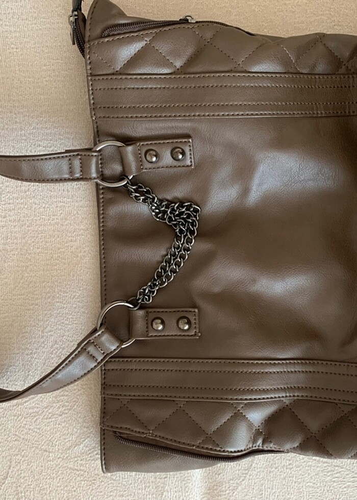 Vintage Çanta Kahverengi - Görsel 5