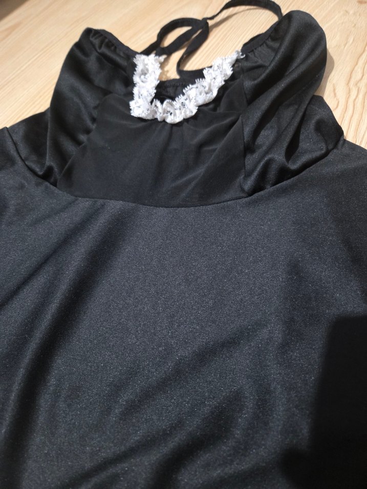 Dantelli Siyah Mini Goth Büstiyer - Görsel 2