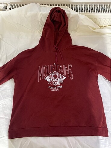 bordo kadın sweatshirt