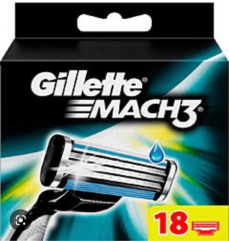 Gillette mach3 18 li traş bıçağı