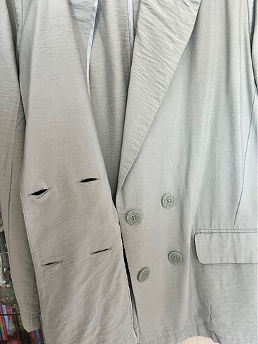 38 Beden bebe mavisi blazer ceket