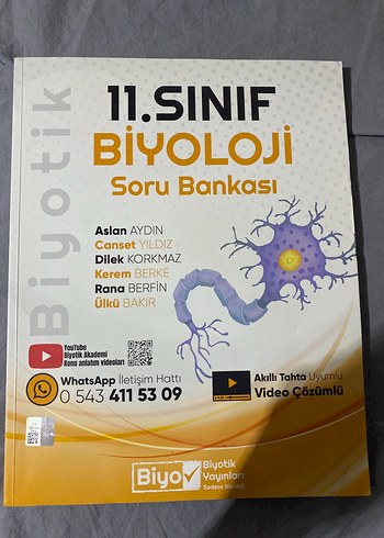 11. Sınıf Biyoloji Soru Bankası ayt