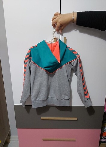 Kız çocuk hummel fermuarlı sweatshirt 