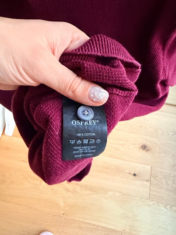 Bordo Düğmeli Erkek Polo Tişört - Görsel 3