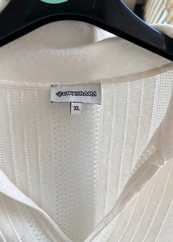 Vakkorama Erkek Beyaz V Yakalı Örgü Kısa Kollu Tişört - Görsel 3