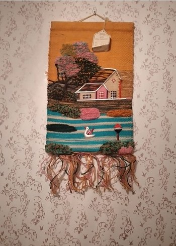 Nakışlı Bohem Pastel Renkli Halı