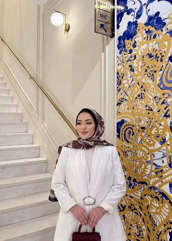 Beyaz Saten Kadın takım - Görsel 2