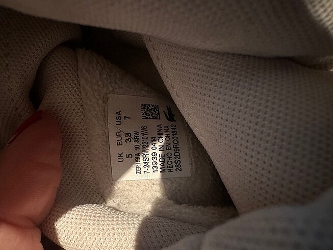 38 Beden lacivert Renk Lacoste saks mavisi bot