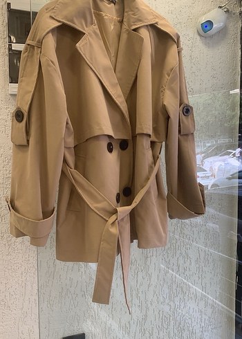 Zara model düşük omuz Oversize Trenç