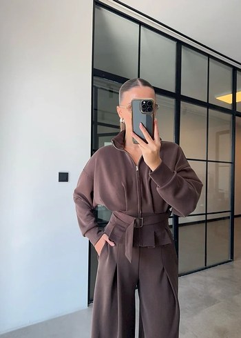 Zara Kemer detaylı bol paça Oysho takım