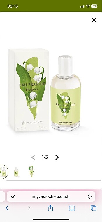 Eau Fraiche Muguet parfüm yves rocher