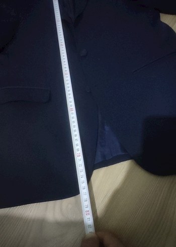 Erkek Koyu Mavi Düğmeli Ceket - Görsel 4