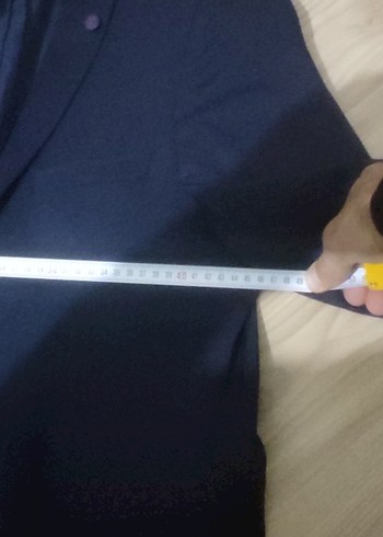 Erkek Koyu Mavi Düğmeli Ceket - Görsel 5