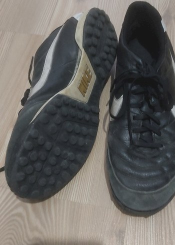 Siyah Erkek Futbol Ayakkabısı Velcro Detaylı halı saha - Görsel 2