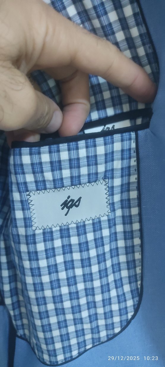 igs Mavi Erkek Takım Ceket, Normal Kesim, Düğmeli - Görsel 2