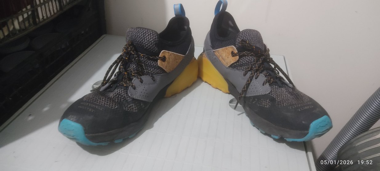 Gri Yılan Desenli Bağcıklı Basketbol yürüyüş Ayakkabısı - Görsel 5