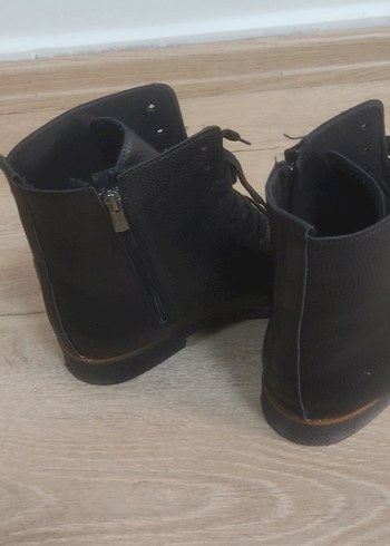 Siyah Deri Erkek Botlar Tokalı - Görsel 3