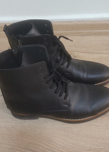 Siyah Deri Erkek Botlar Tokalı - Görsel 2